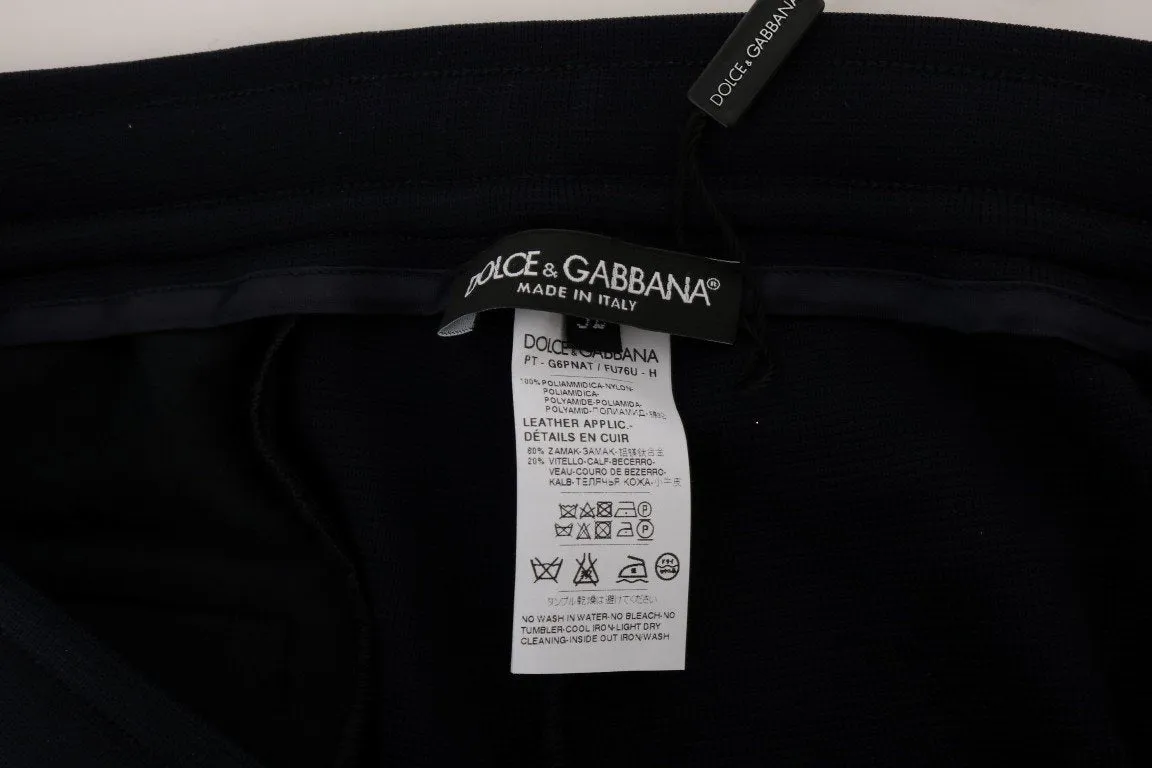 Blue Nylon Gym Sport Pants