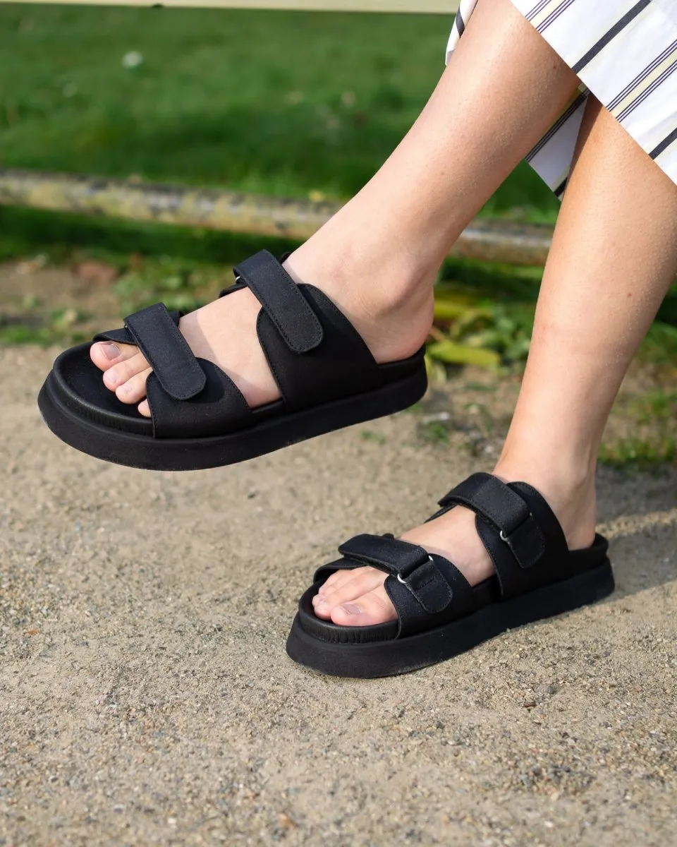 Bodi Recycled Slipper - Black Nylon