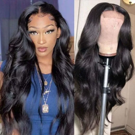 Body Wave HD Lace Wigs 4x4 Closure Wigs Human Hair Wigs Invisible Knots Wigs