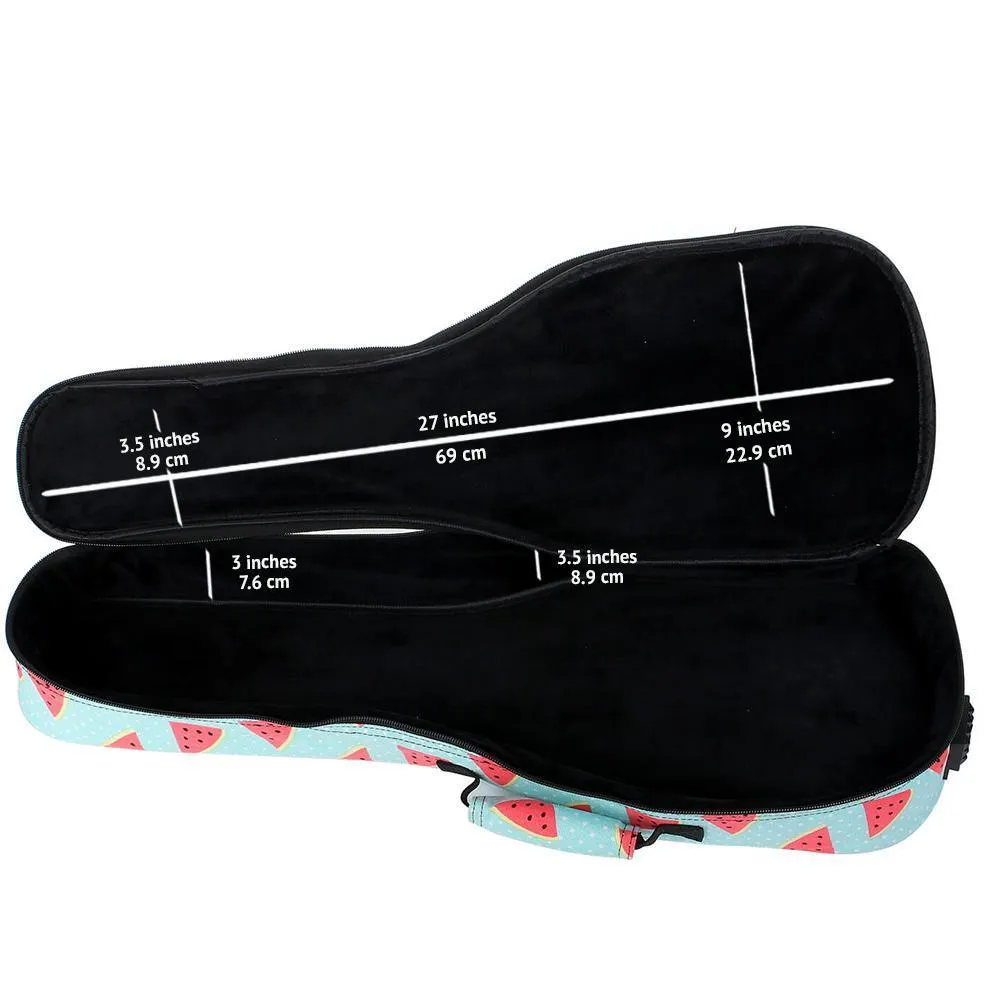 Bondi Watermelon Delight Ukulele Gig Bag - Tenor Size