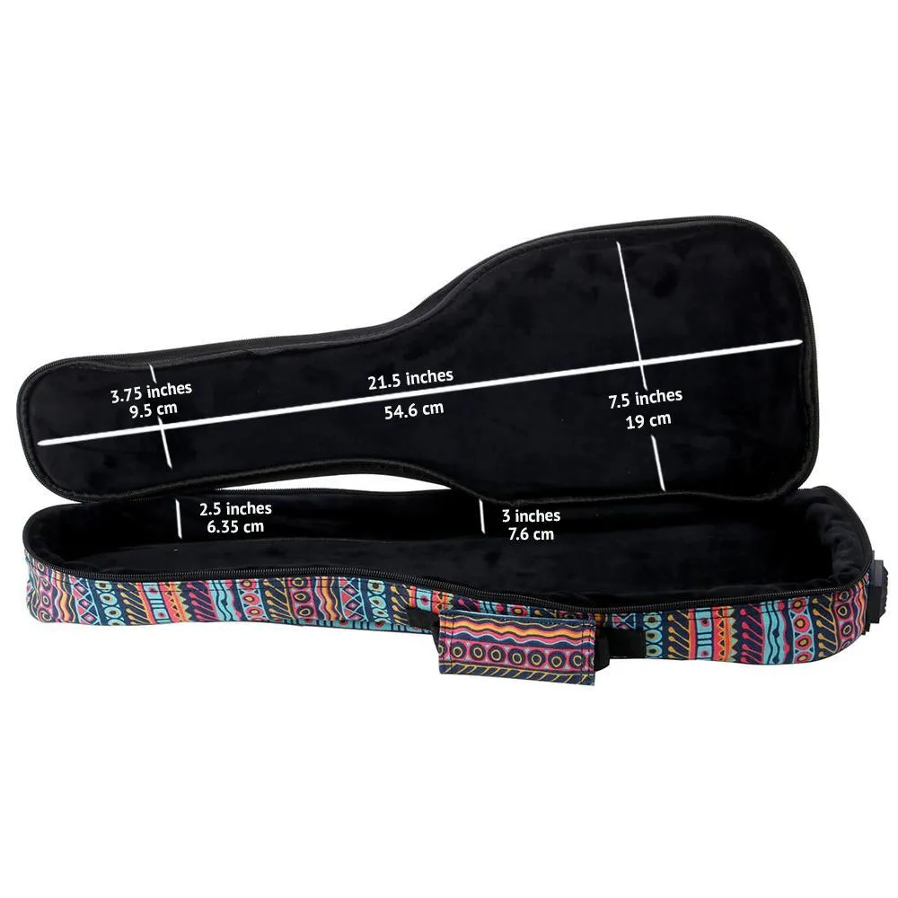 Bondi Yarramundi Tribal Ukulele Gig Bag - Soprano Size