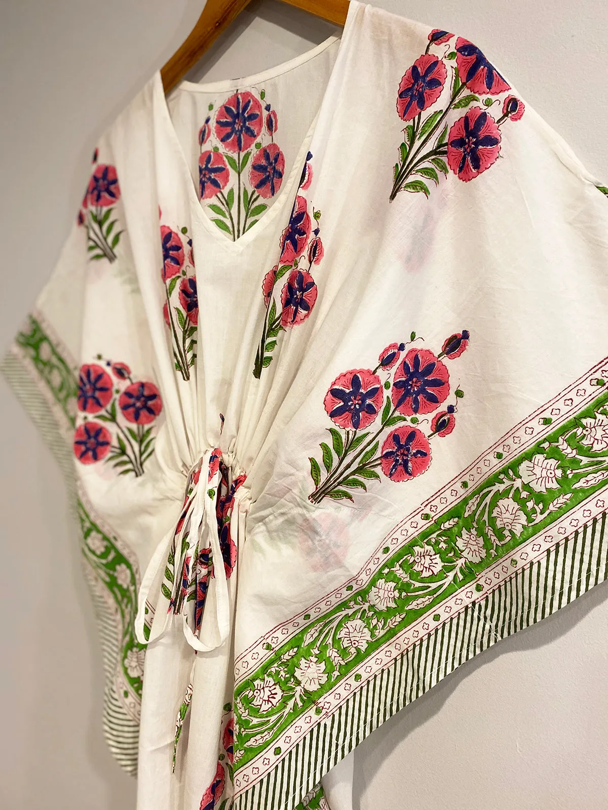 Border Print Long Kaftan | Mughal