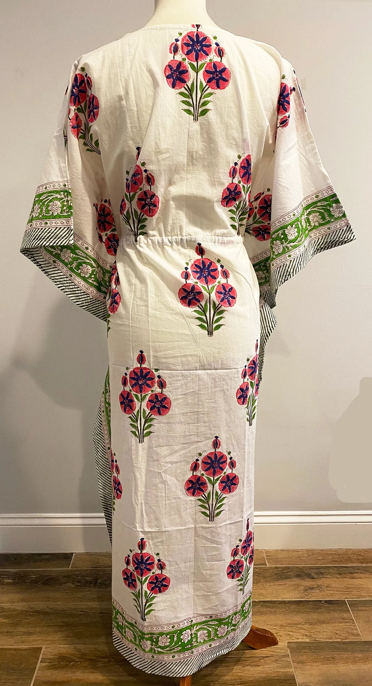 Border Print Long Kaftan | Mughal
