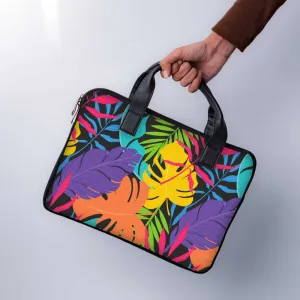 Botanical Laptop Sleeve With Handle