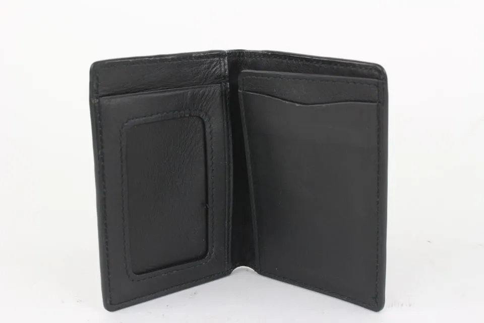 Bottega Veneta Black Intrecciato Woven Leather Card Holder 917bot13