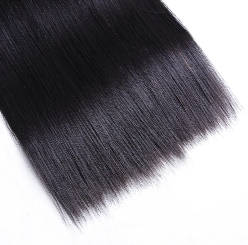 Brazilian Straight Bundles With 6×6 Closure 10A Grade 100% Human Remy Hair MYLOCKME