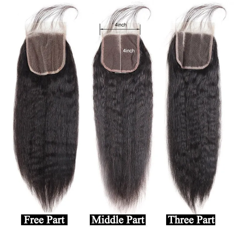 Brazilian Straight Lace Closure 4"x4"