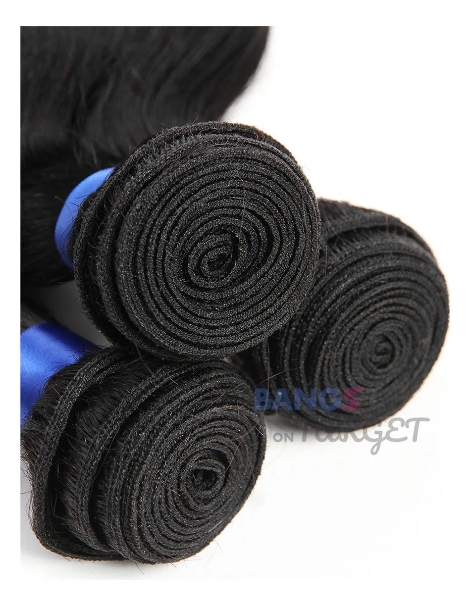 Brazilian Virgin Hair 3 Bundles With Closure Water Wave