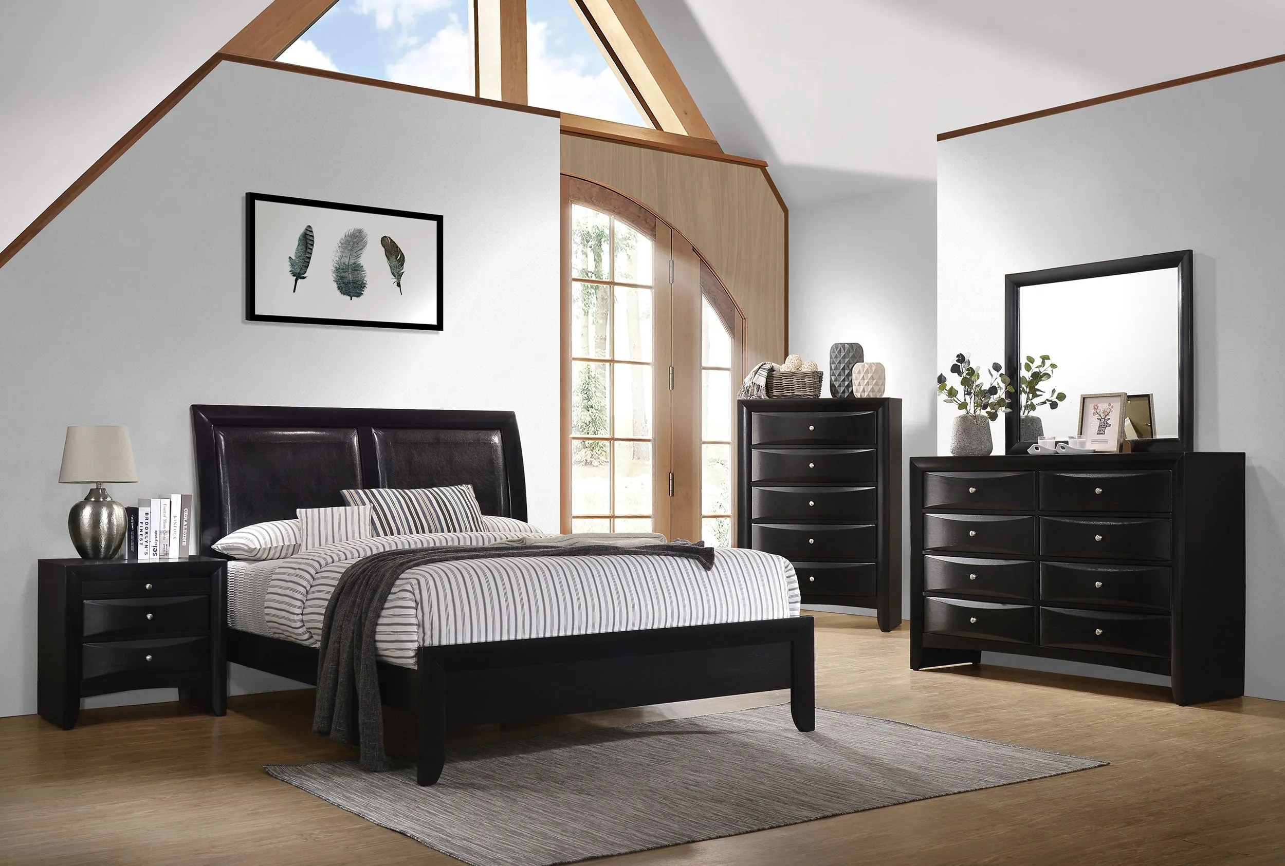 Briana 5-piece Queen Bedroom Set Black