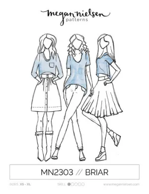 BRIAR SWEATER AND TSHIRT SEWING PATTERN by Megan Nielsen