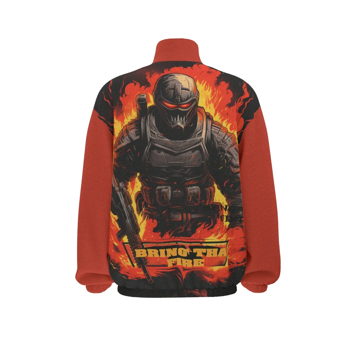 Bring the Fire Unisex Turtleneck Zippered Sweatshirt