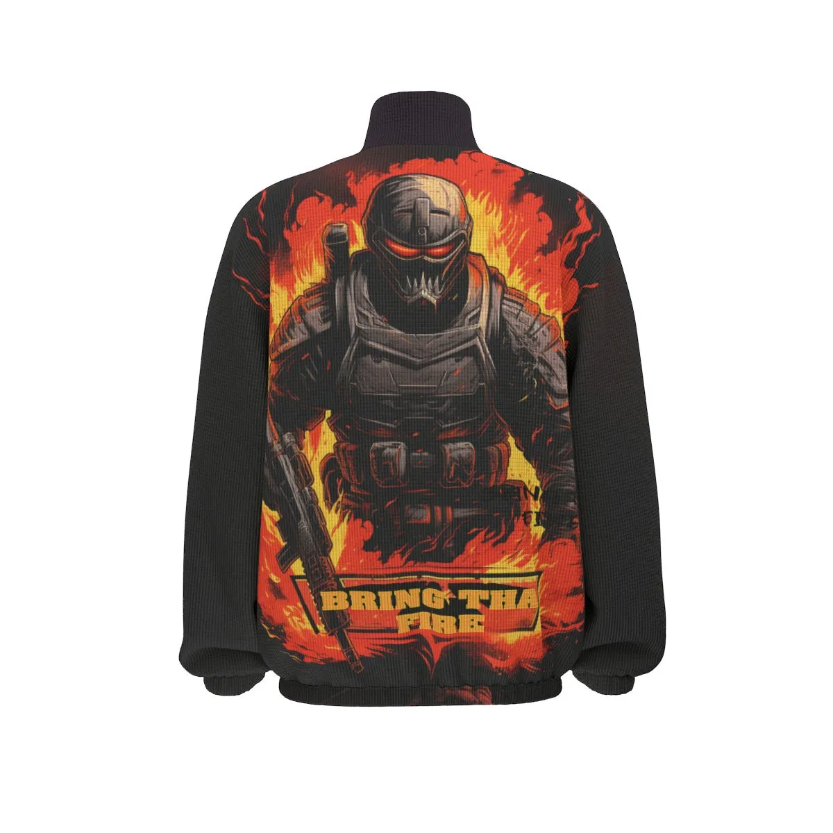 Bring the Fire Unisex Turtleneck Zippered Sweatshirt