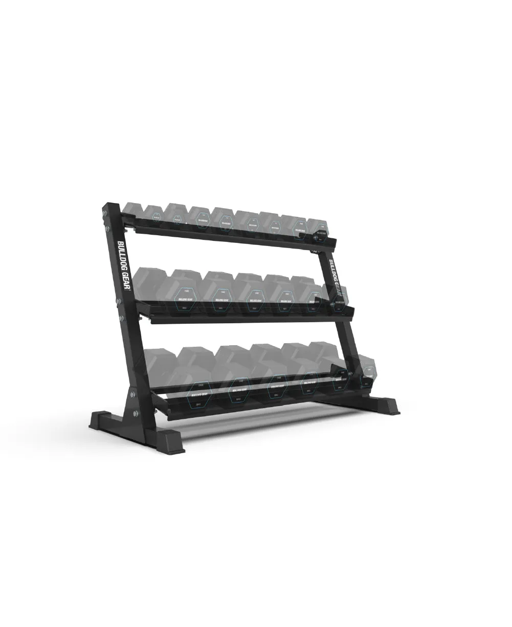 Bulldog Gear - Garage Gym Hex Dumbbell Storage Rack