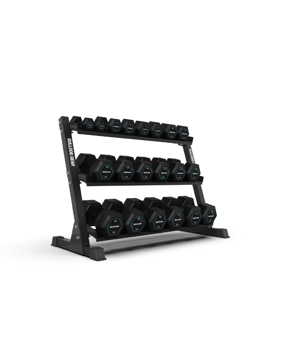 Bulldog Gear - Garage Gym Hex Dumbbell Storage Rack