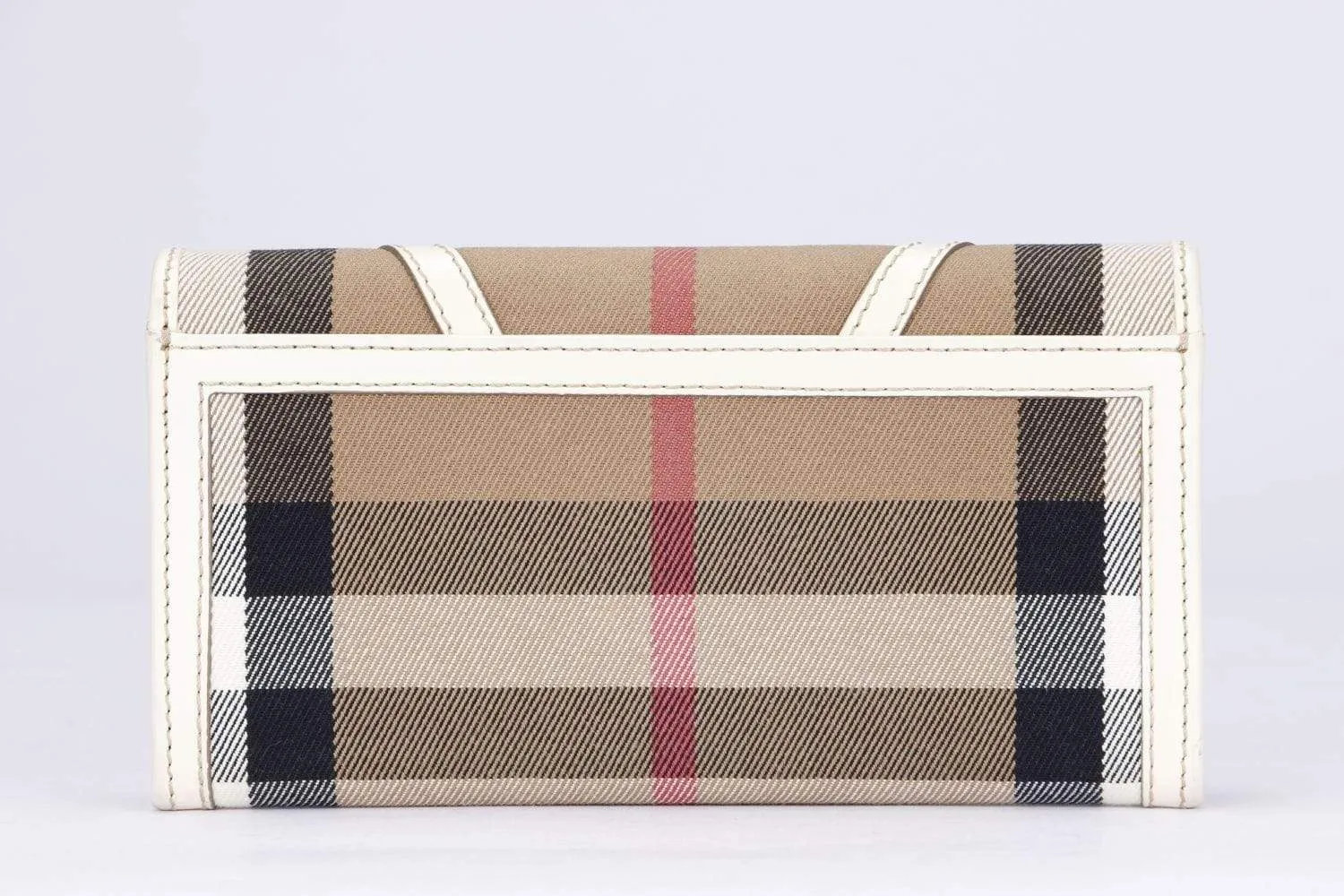 Burberry Wallet Haymarket Check Long Wallet with DustCover, No Box