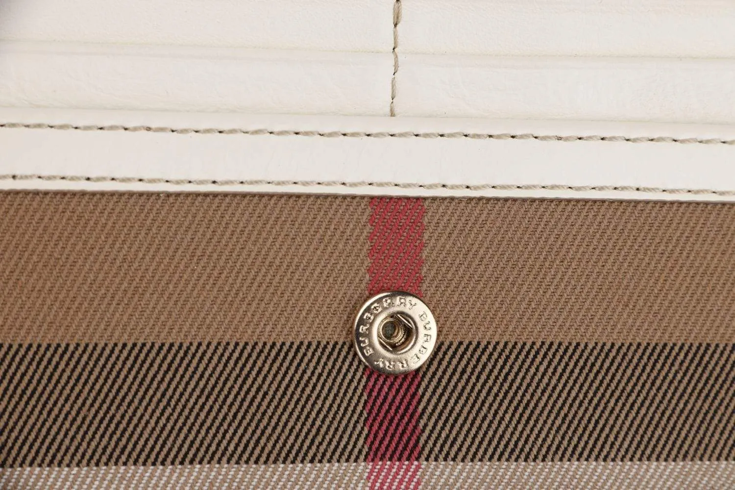 Burberry Wallet Haymarket Check Long Wallet with DustCover, No Box