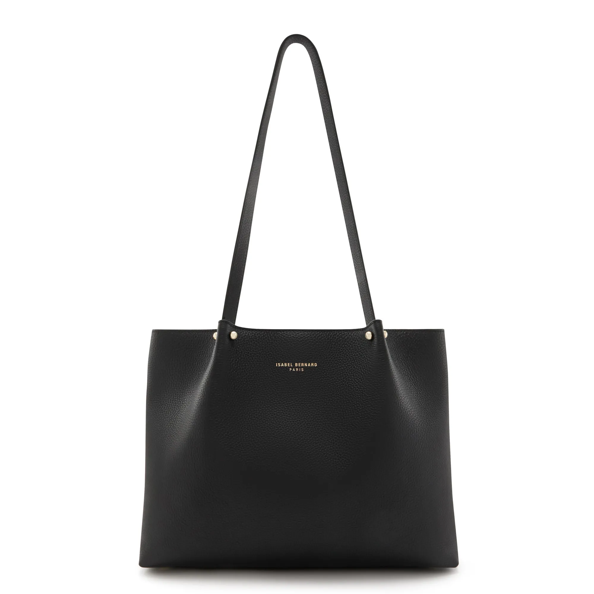 Cadeau d'Isabel black calfskin leather shopper and zipper wallet gift set