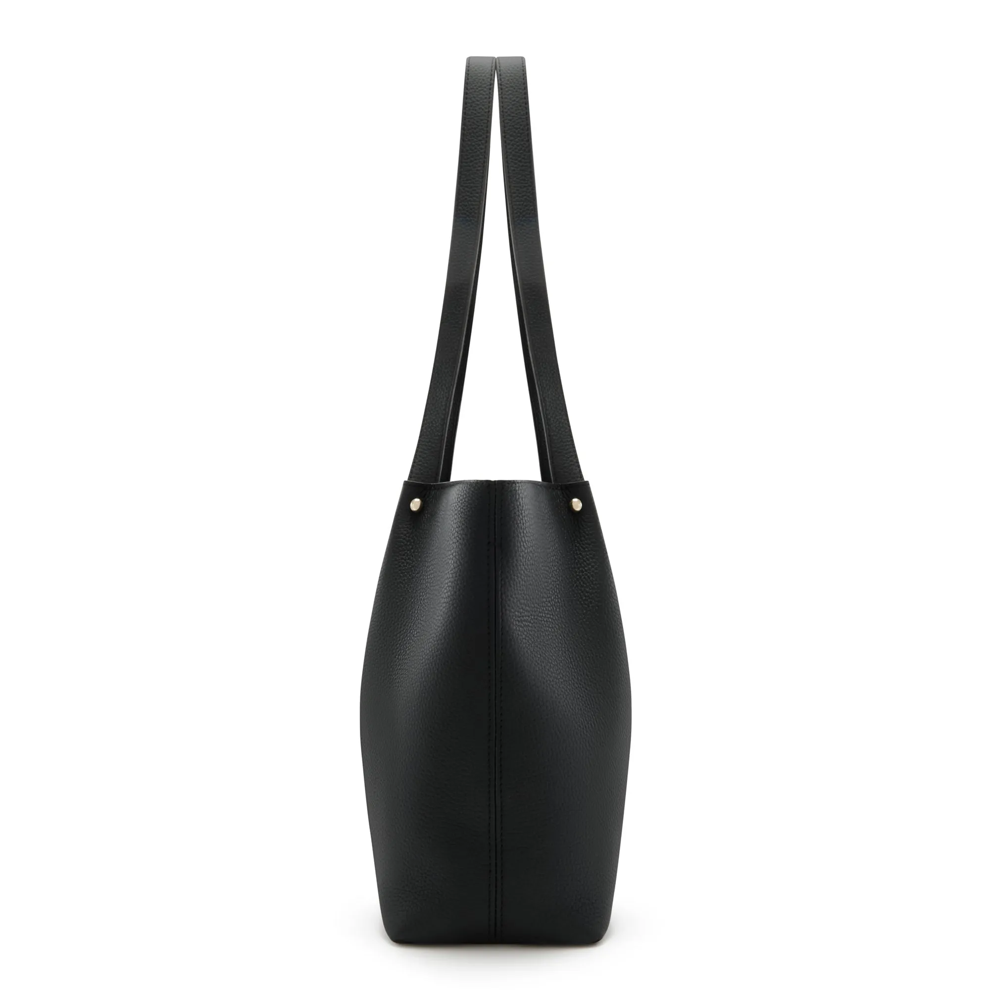 Cadeau d'Isabel black calfskin leather shopper and zipper wallet gift set