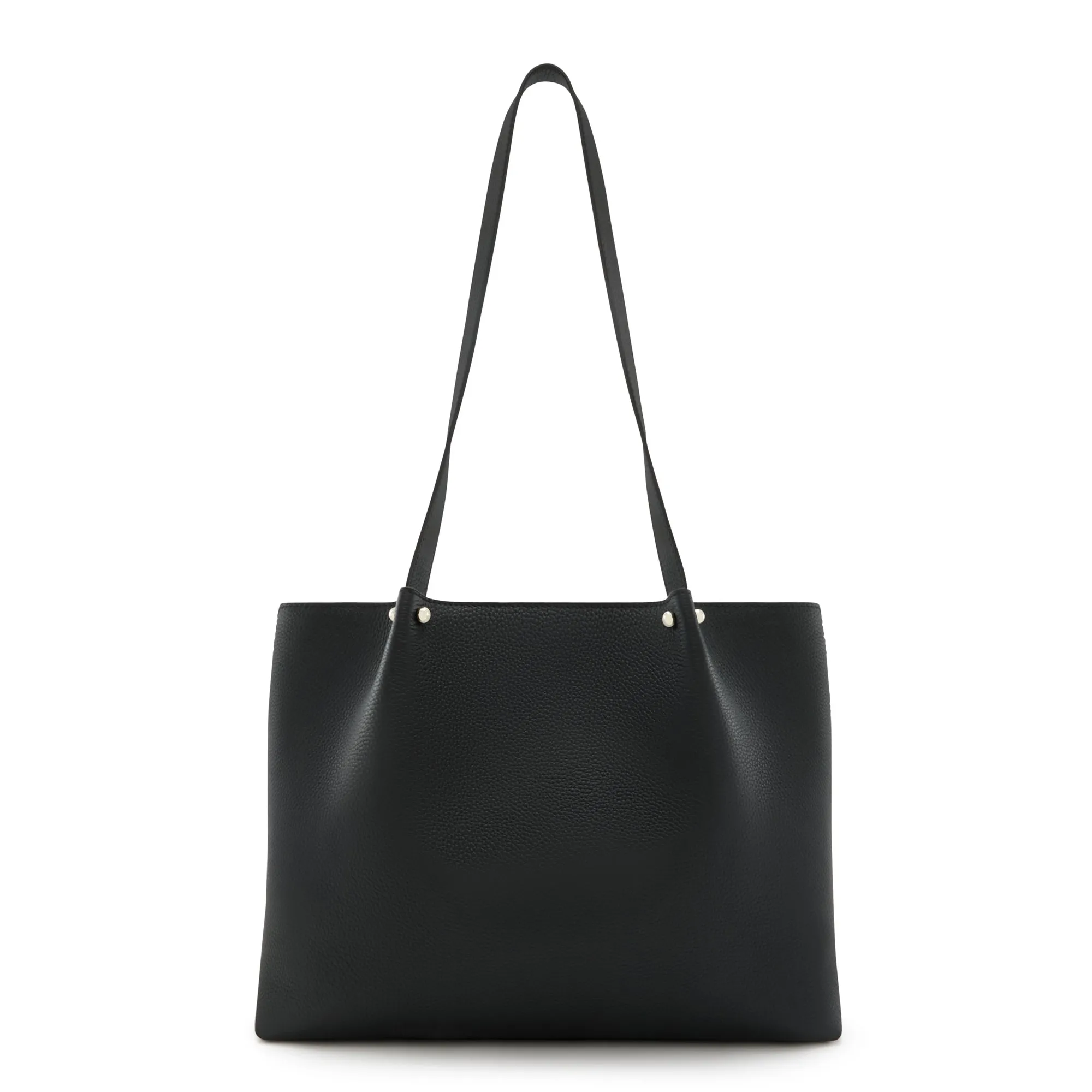 Cadeau d'Isabel black calfskin leather shopper and zipper wallet gift set