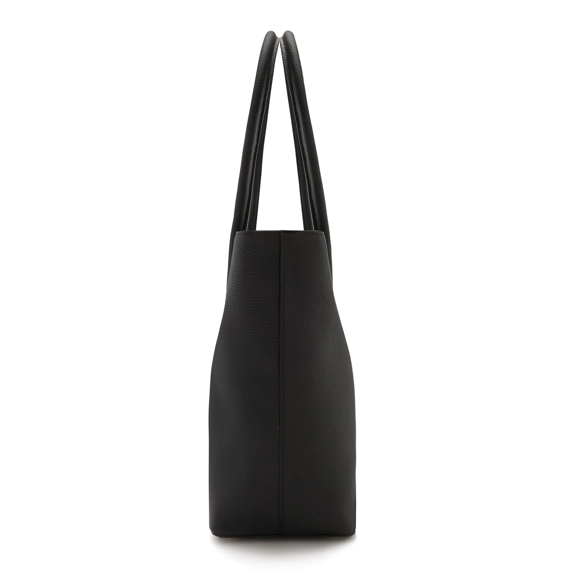 Cadeau d'Isabel black calfskin leather shopper and zipper wallet gift set