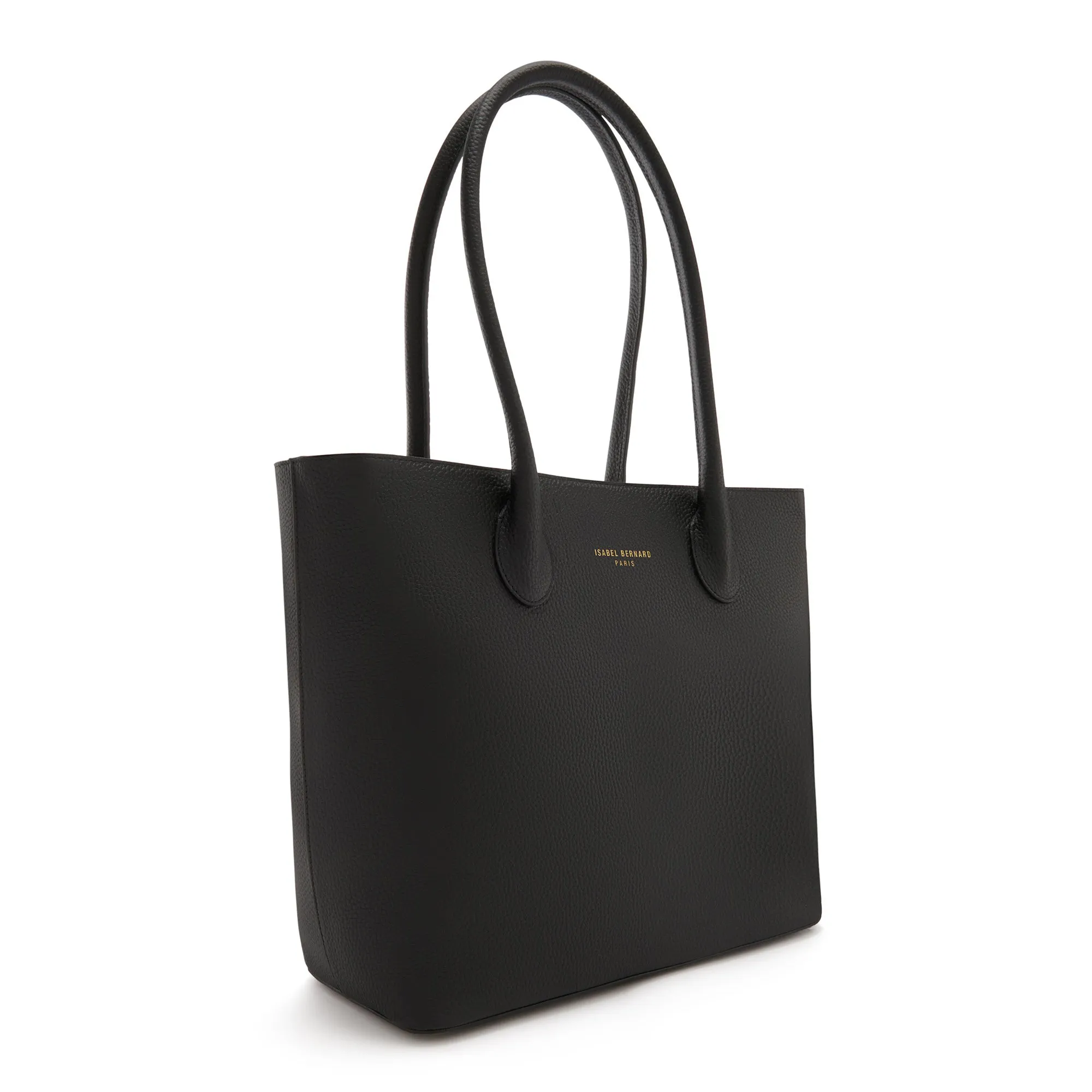 Cadeau d'Isabel black calfskin leather shopper and zipper wallet gift set