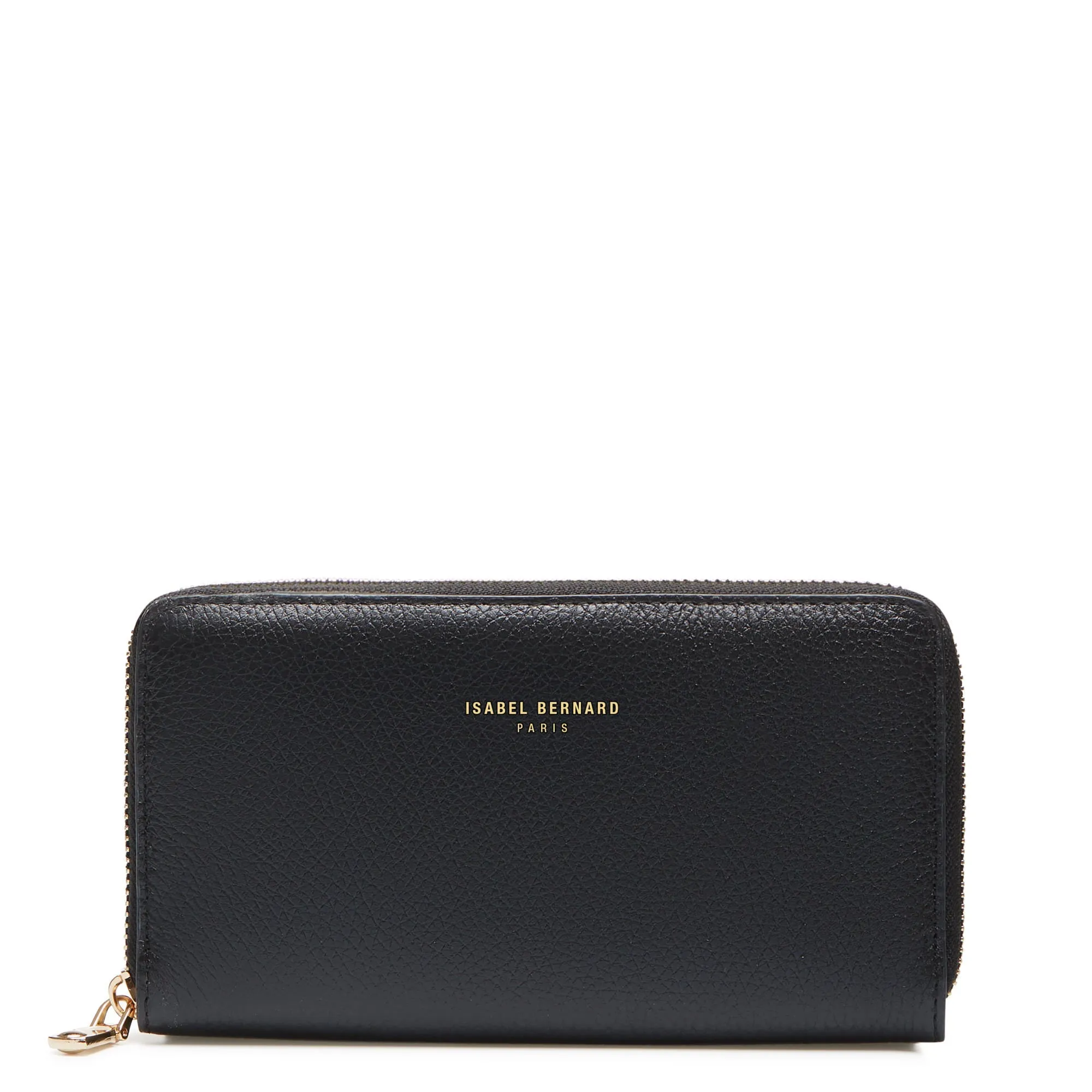 Cadeau d'Isabel black calfskin leather shopper and zipper wallet gift set