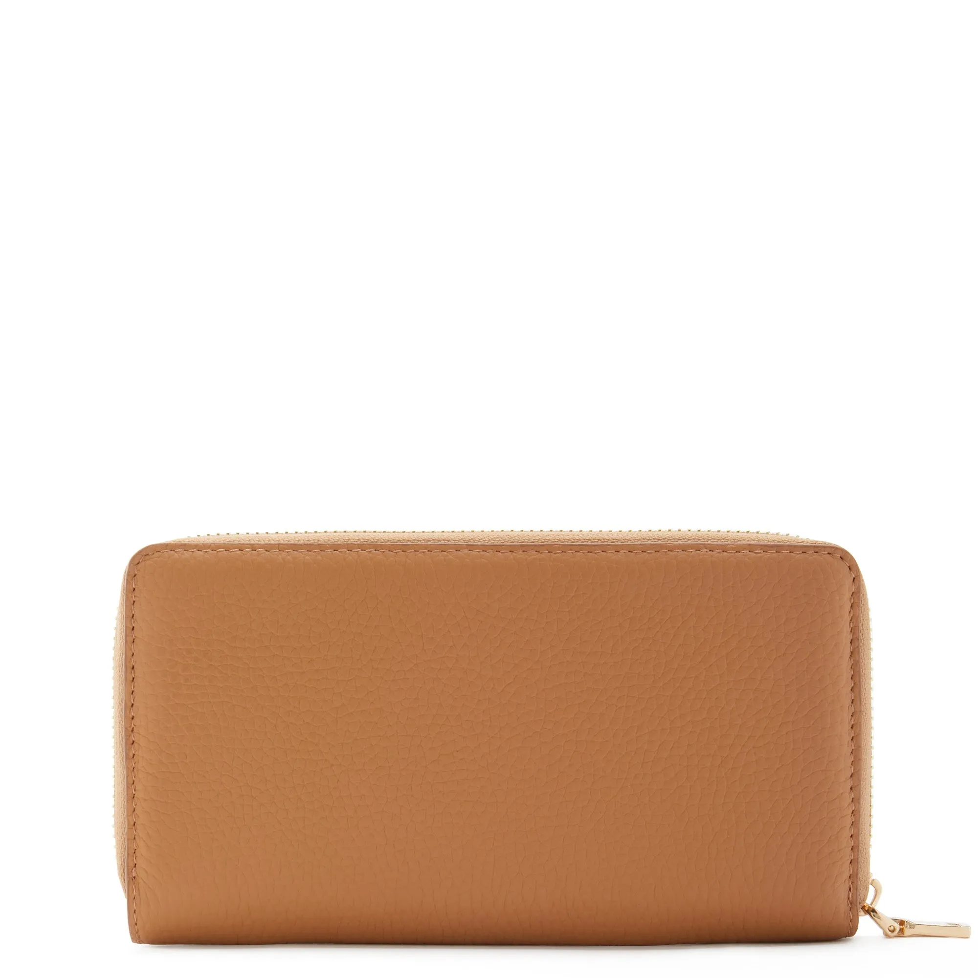 Cadeau d'Isabel camel calfskin leather shopper and zipper wallet gift set