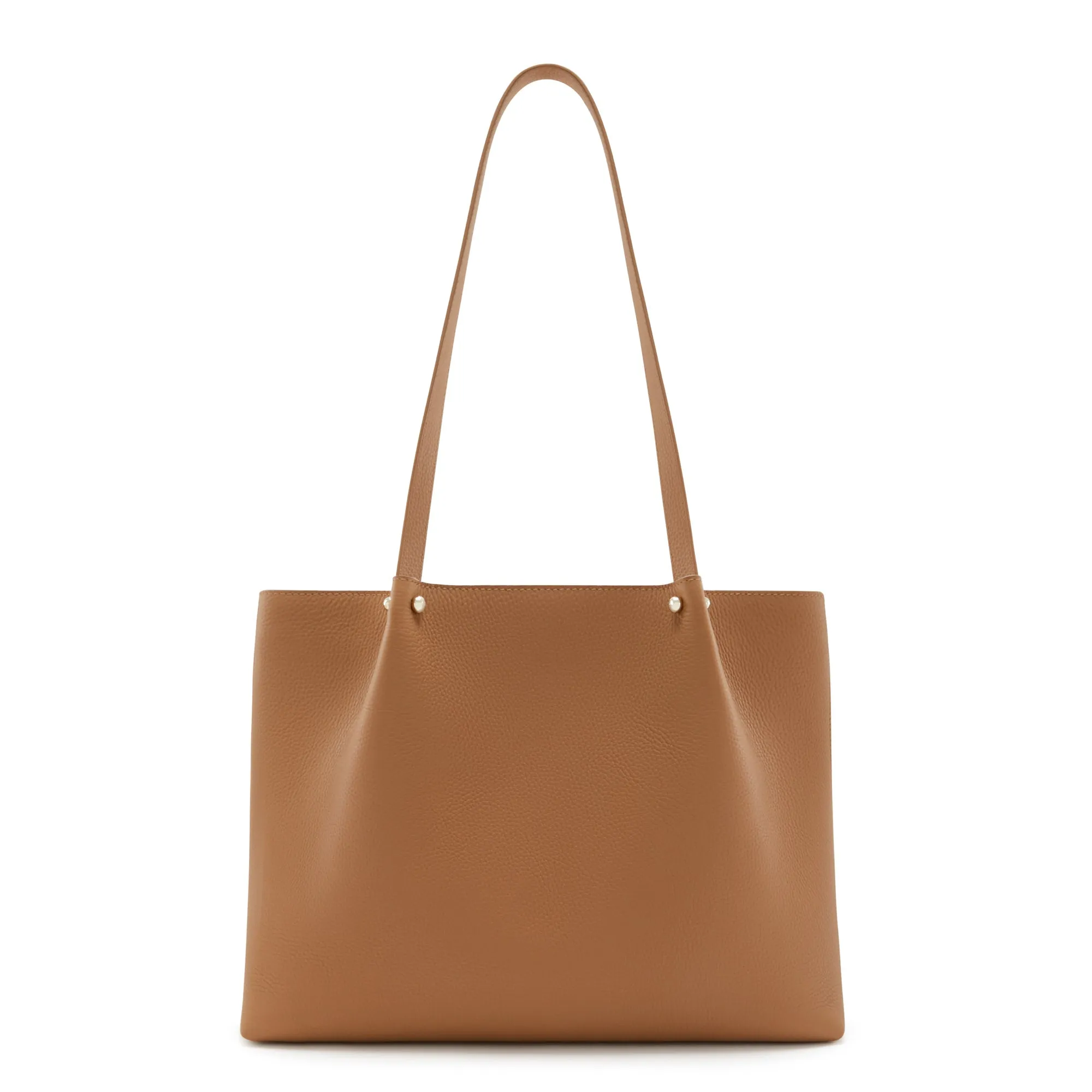 Cadeau d'Isabel camel calfskin leather shopper and zipper wallet gift set