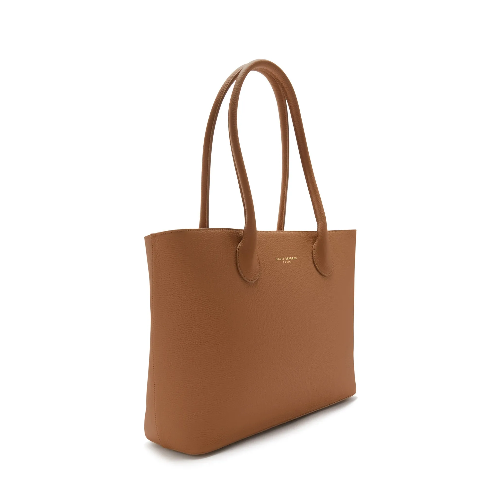 Cadeau d'Isabel camel calfskin leather shopper and zipper wallet gift set