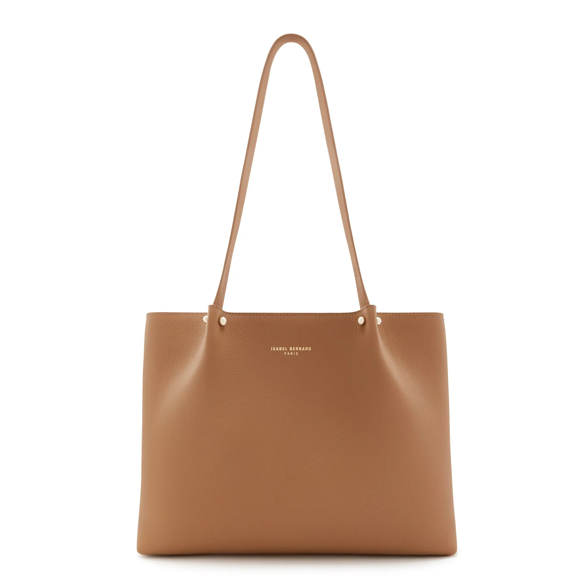 Cadeau d'Isabel camel calfskin leather shopper and zipper wallet gift set