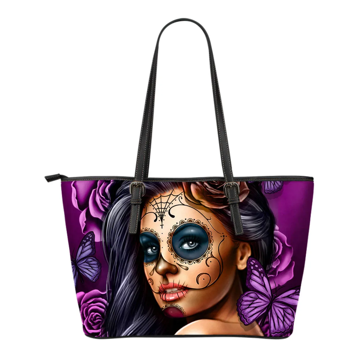 Calavera Tote Bag Purple