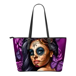 Calavera Tote Bag Purple