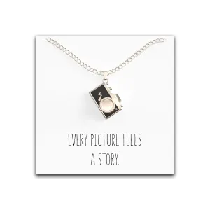 Camera Necklace – Cute Camera Charm for Photographers – Every Picture Tells A Story