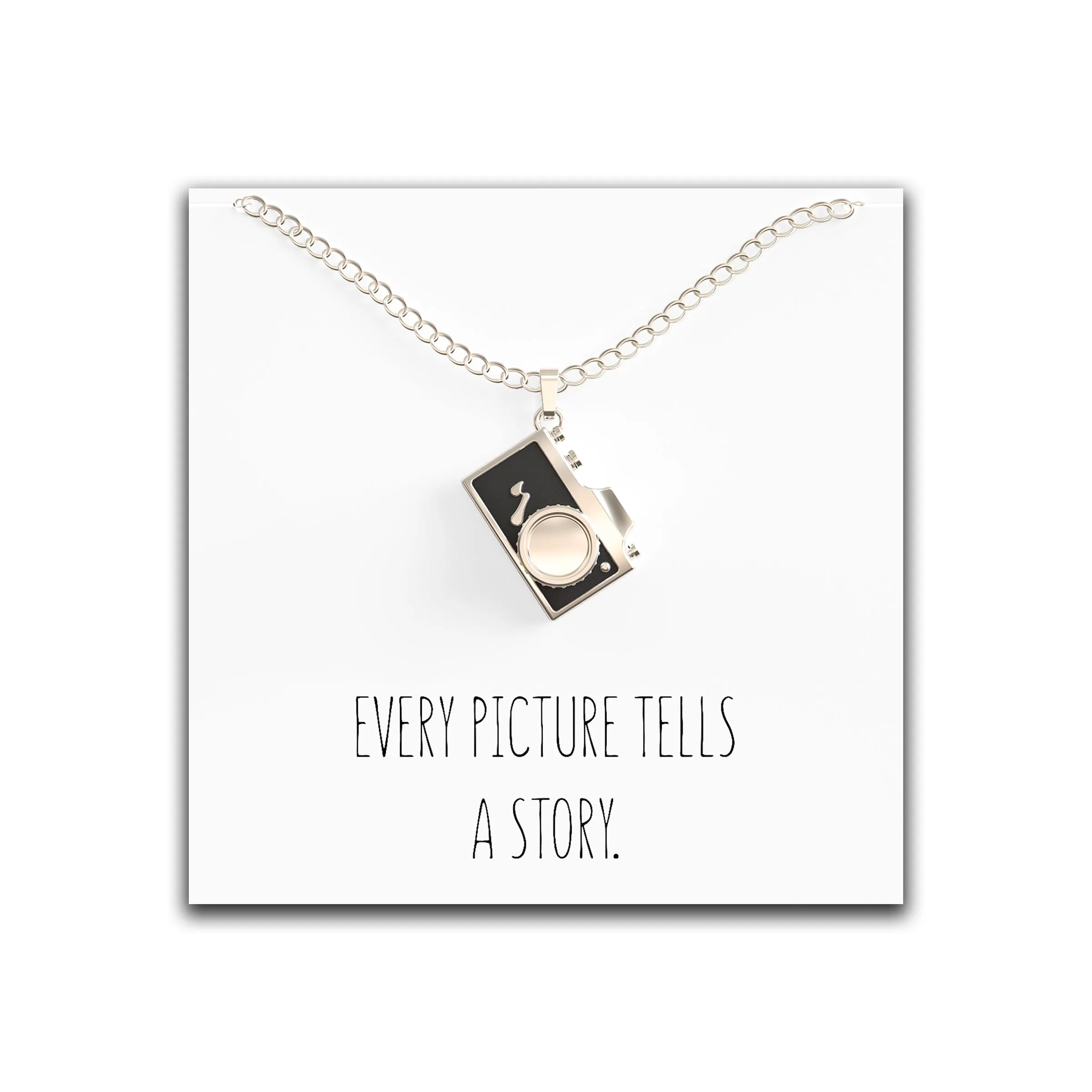 Camera Necklace – Cute Camera Charm for Photographers – Every Picture Tells A Story