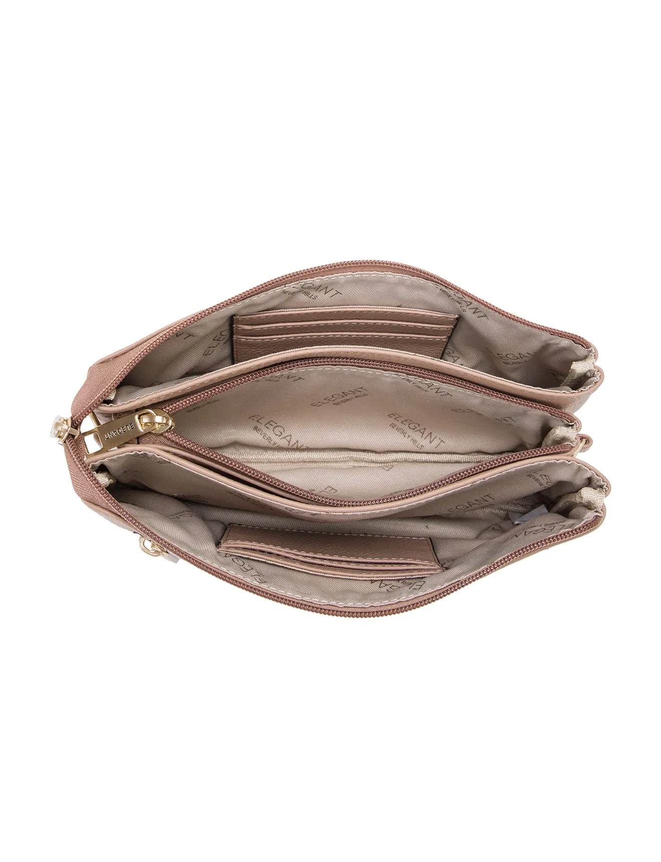 CANDICE LEATHER WALLET WITH SHOULDER STRAP- E1-0809-MACC