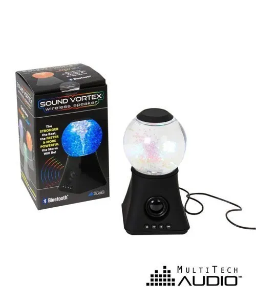 Captivating Sound Vortex Wireless Speaker – Multi Tech Audio! Sound Vortex Wireless Speaker is stronger with the beat. The louder is gets, the faster & more powerful the storm.