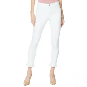 Cenia Women's New York ConVi Jeans With Fringed Hem White 14