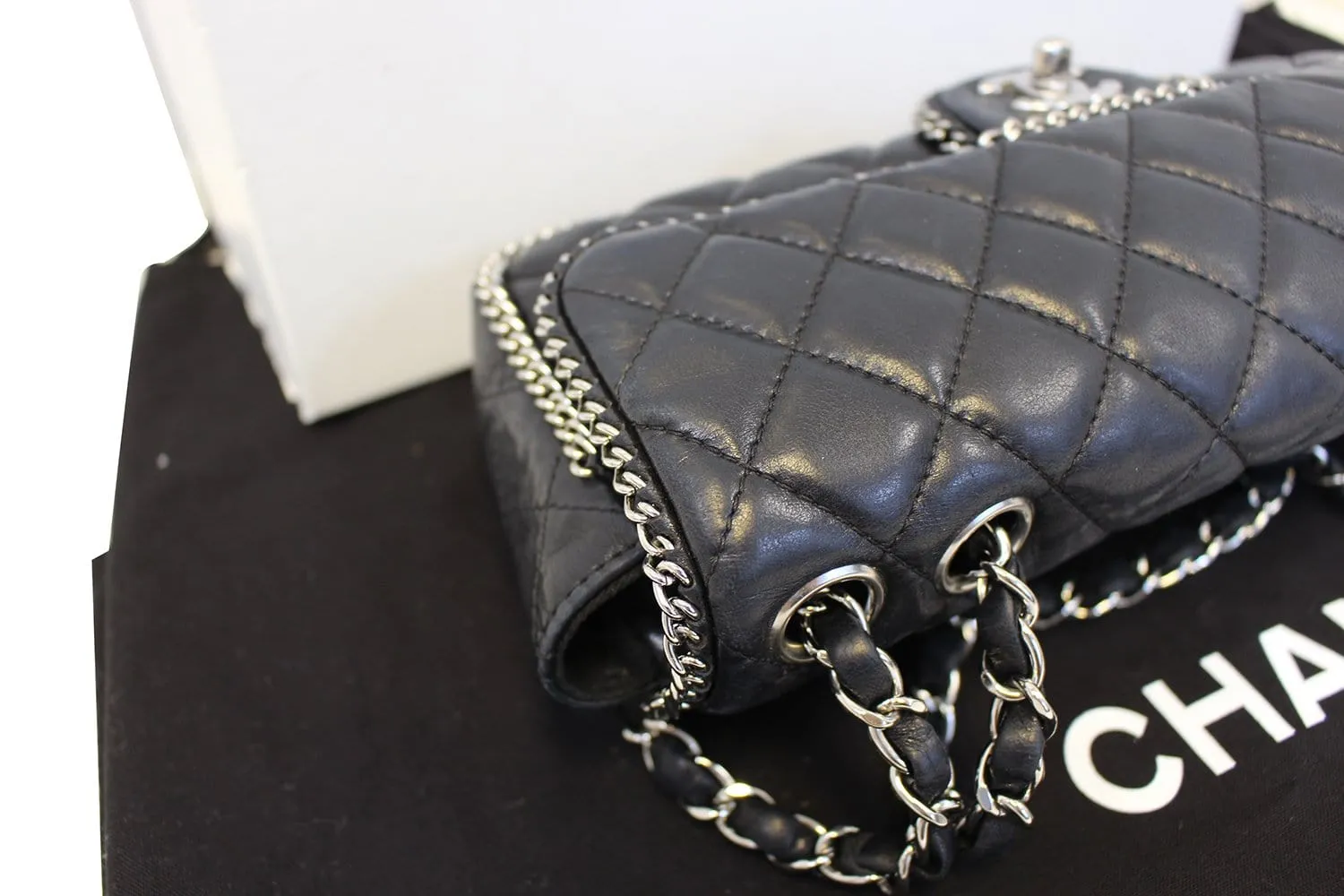 CHANEL Classic Flap Chain Trim Shoulder Bag