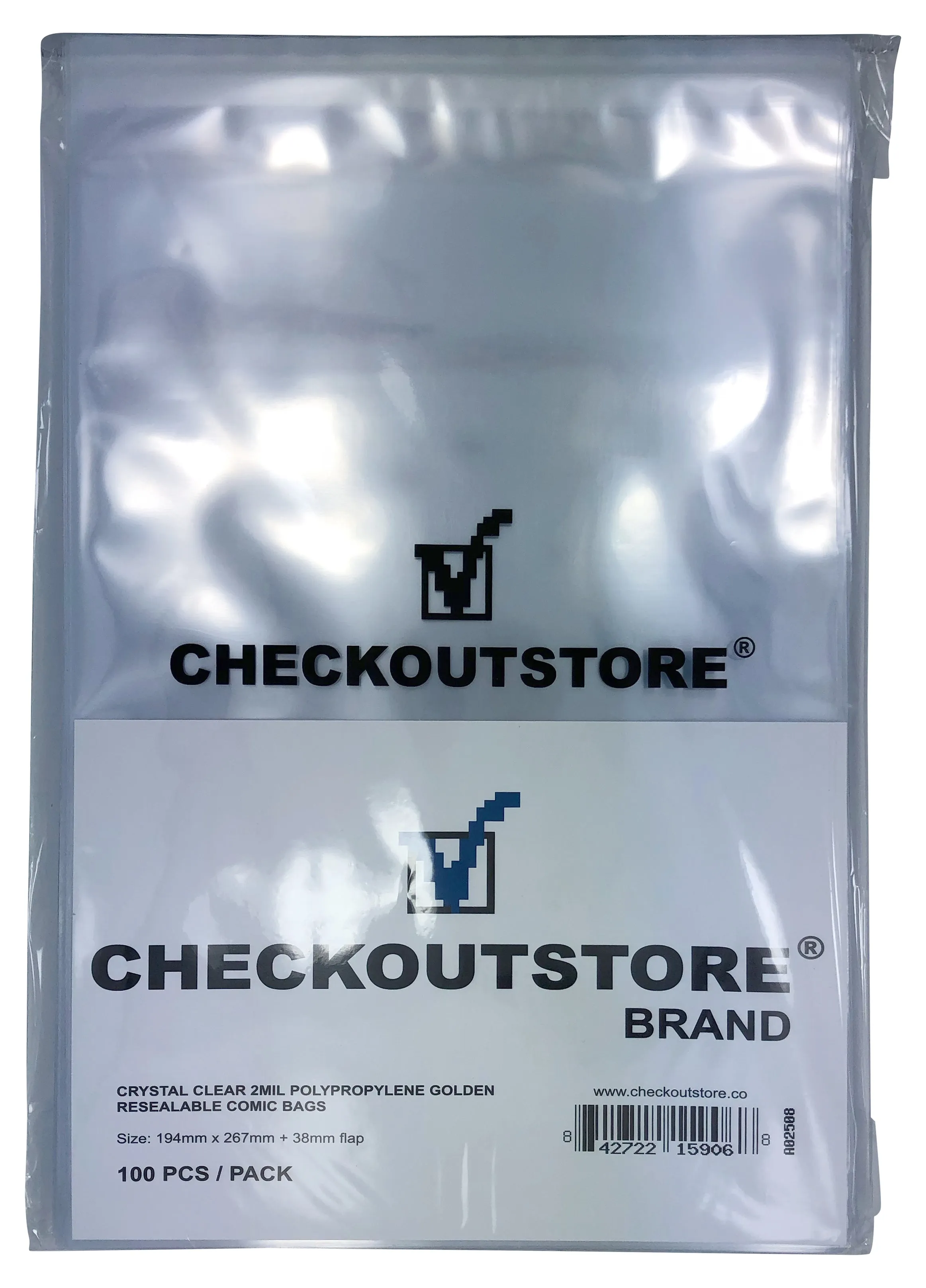 CheckOutStore Crystal Clear Golden Age Comic Book Bags