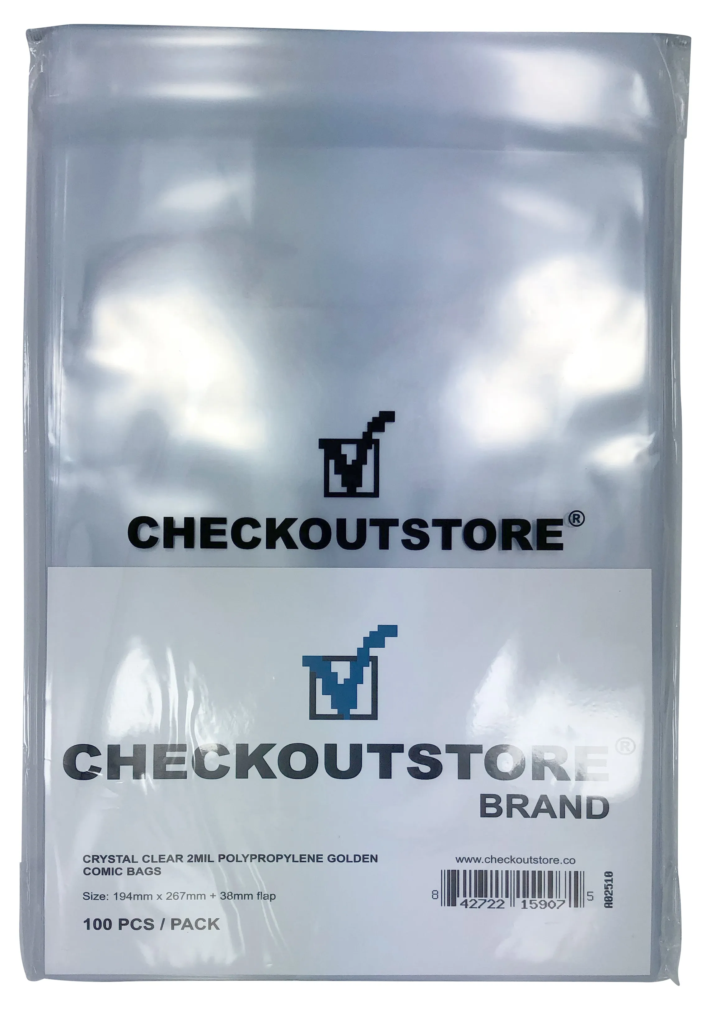 CheckOutStore Crystal Clear Golden Age Comic Book Bags