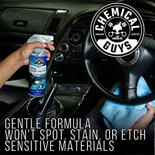 Chemical Guys SPI22016 Total Interior Cleaner and Protectant, Safe for Cars, Trucks, SUVs, Jeeps, Motorcycles, RVs & More, 16 fl. oz