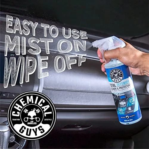 Chemical Guys SPI22016 Total Interior Cleaner and Protectant, Safe for Cars, Trucks, SUVs, Jeeps, Motorcycles, RVs & More, 16 fl. oz