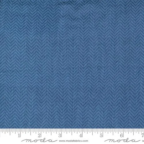 Chevron Twill n Light Blue --  Denim Daisies by Fig Tree Co. -- Moda Fabrics