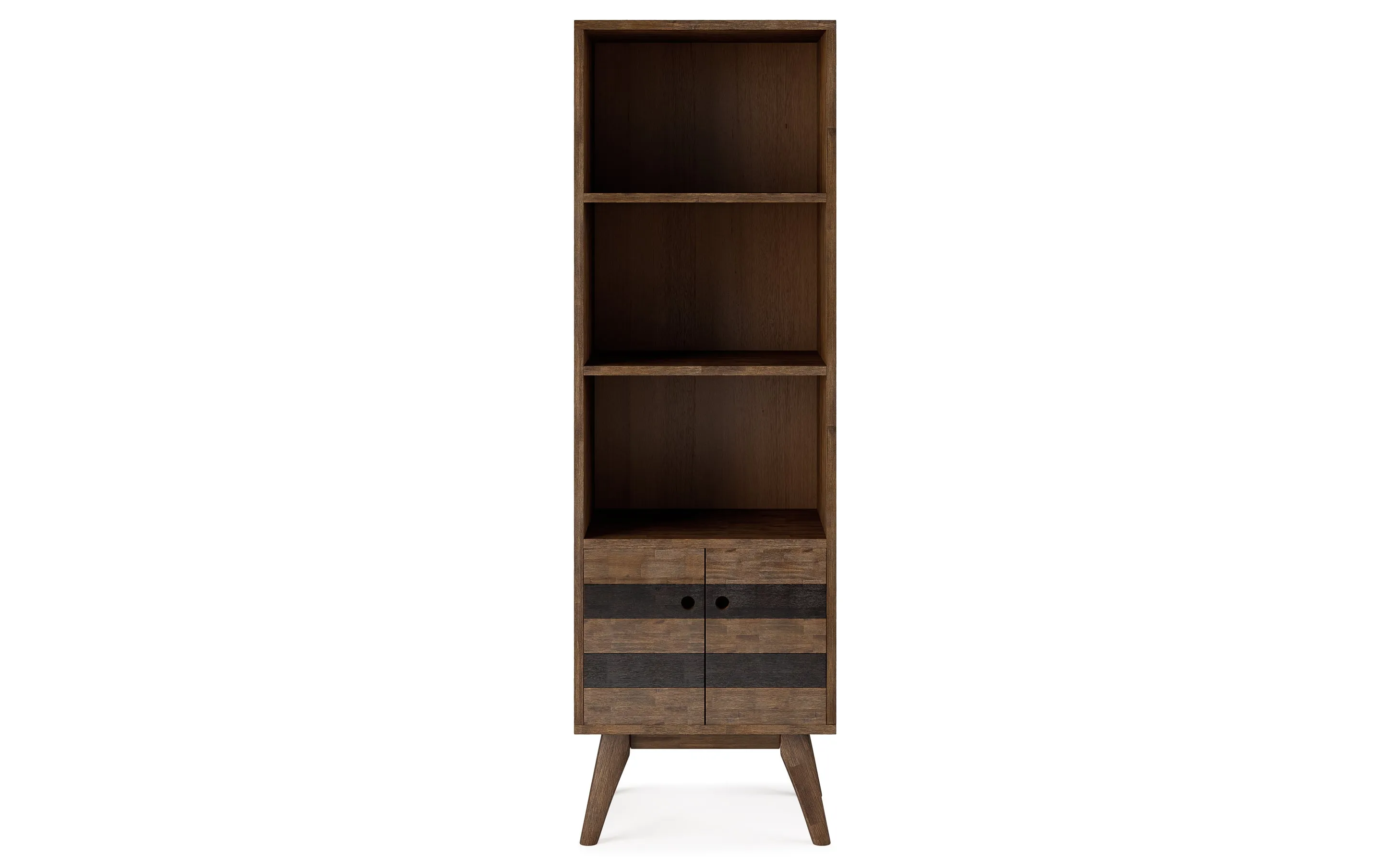 Clarkson Bookcase with Storage in Acacia