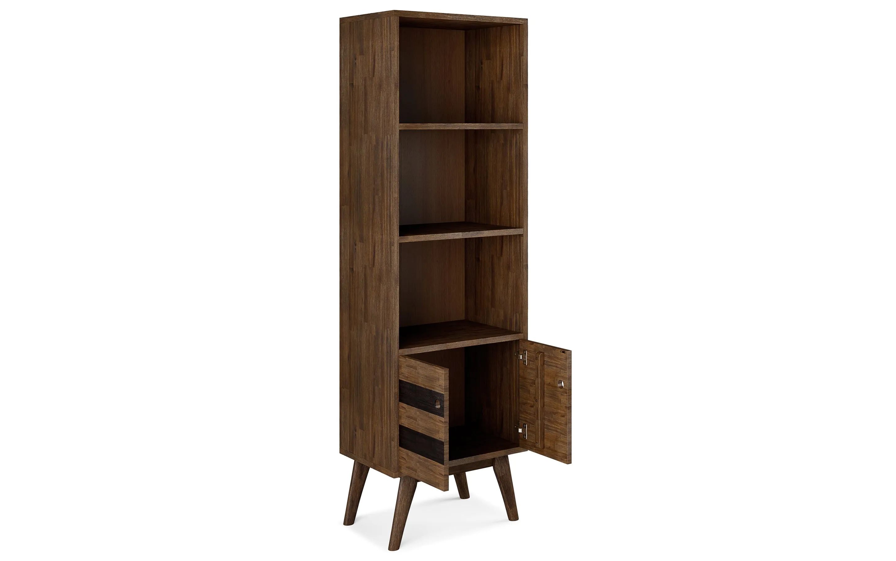 Clarkson Bookcase with Storage in Acacia