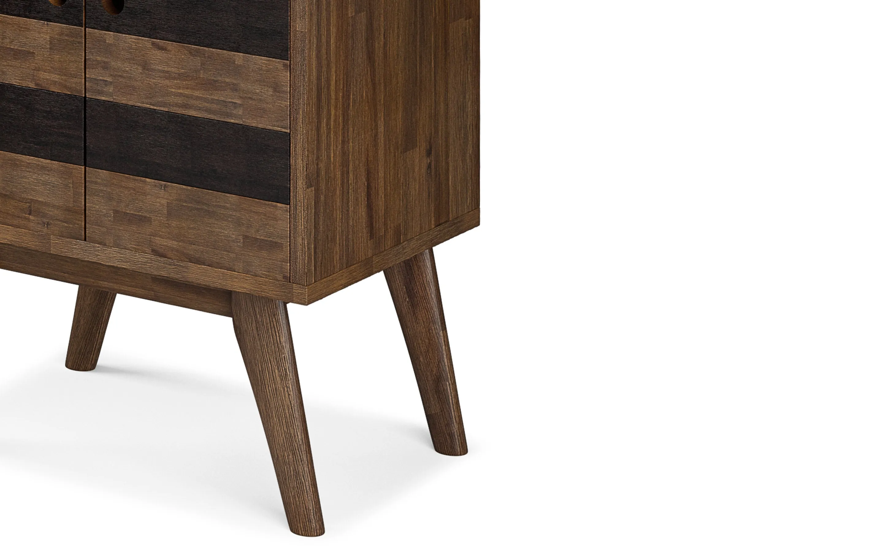 Clarkson Bookcase with Storage in Acacia