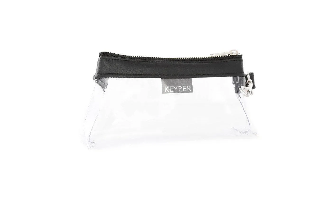 Classic Black CLEAR Bag - Vegan Leather Trim