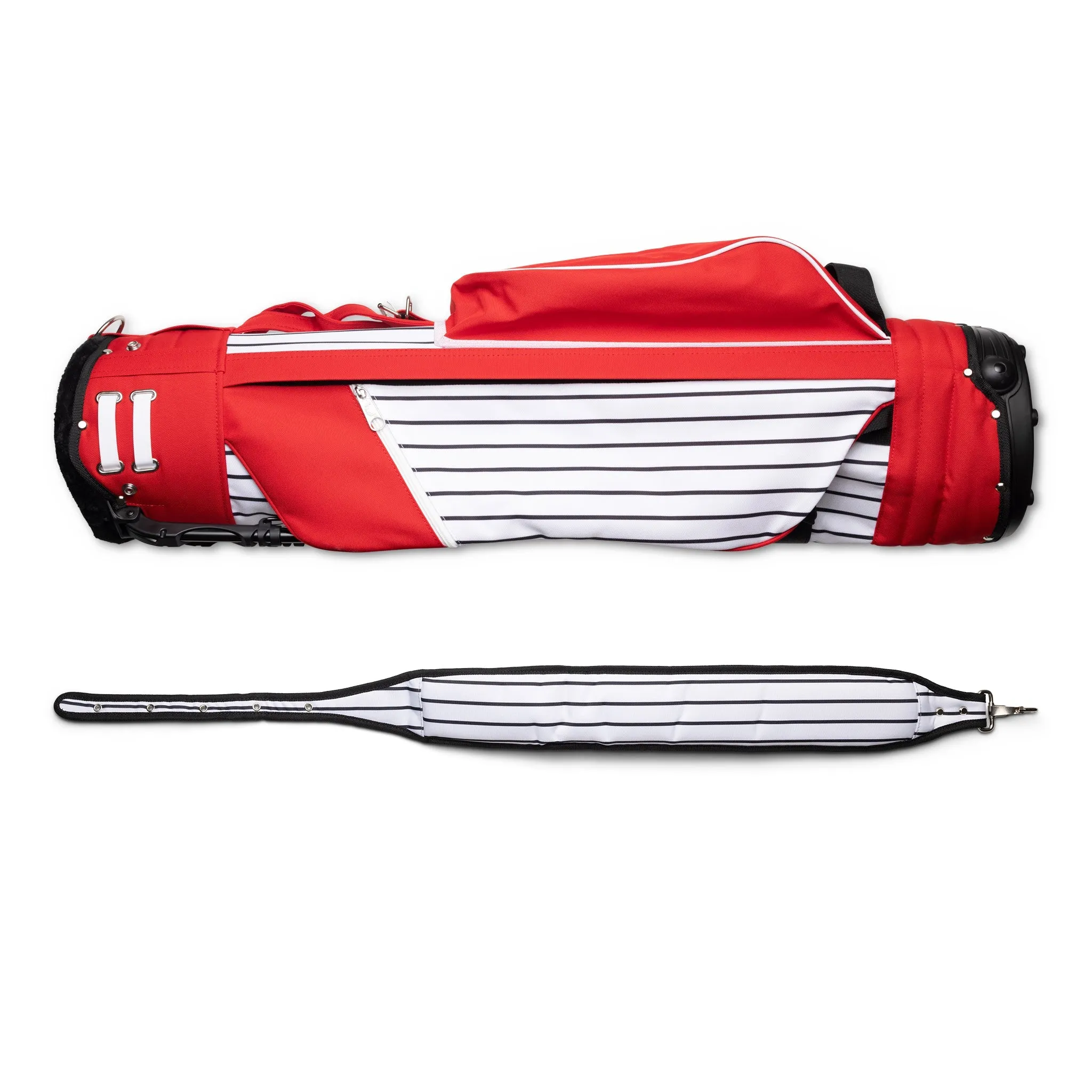 Classic Stand Bag - Red Pinstripe