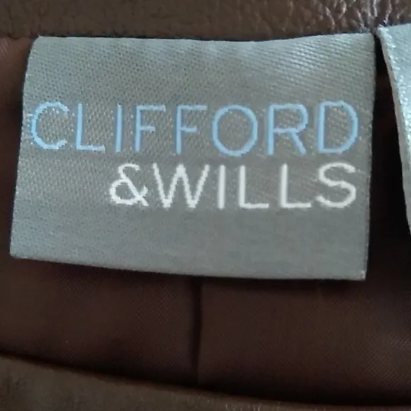 Clifford &amp; Wills brown leather skirt, Size 6