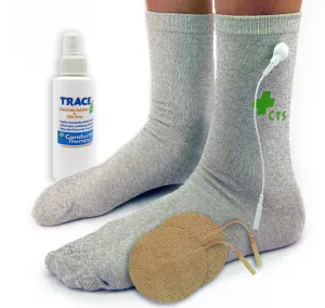 Conductive Electrode Socks Pair Package